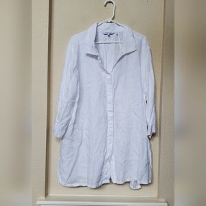Foxcroft 100% Linen Tunic.  Size 22W